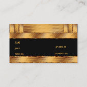 Carte de visite Black Gold Ripple (Dos)