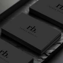 Black & Gray Minimal Monogram Clean Professional