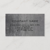 Carte De Visite Black Grey Design professionnel moderne QR Code (Dos)