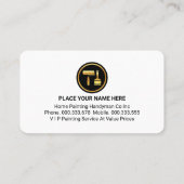 Carte De Visite Black Grunge Layer Paint Brush (Dos)