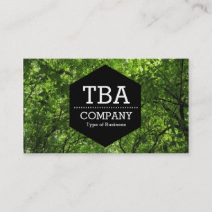 Carte De Visite Black Hexagon - En haut des arbres