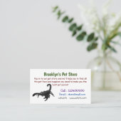 Carte De Visite Black hungry scorpion (Debout devant)