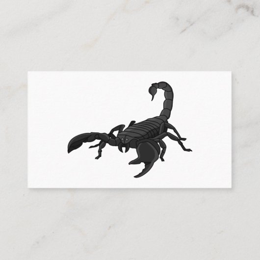 Carte De Visite Black hungry scorpion (Dos)