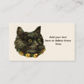 Carte De Visite Black Kitty Vintage (Dos)