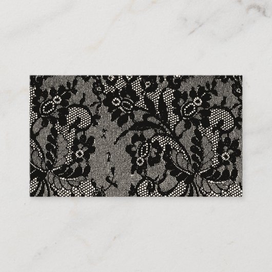 Carte De Visite Black Lace (Devant)