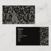 Carte De Visite Black Lace (Devant / Derrière)