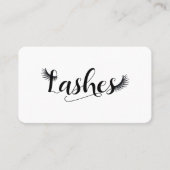 Carte De Visite Black Lashes Eyelashes Wispy Beauté (Devant)