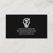 Carte De Visite Black Layer White Home Handman Tools (Dos)