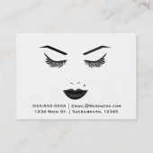 Carte De Visite Black Lips maquillage visage sourcils lèvres glam  (Dos)