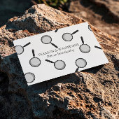 Carte De Visite Black Magnifying Glass Motif Détecteur privé