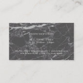 Carte De Visite Black Marble | Ingrédients du saladier (Dos)