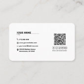 Carte De Visite Black Music Headphones Dance DJ Anniversaire (Dos)