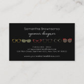 Carte De Visite Black Optic Eyewear Mode Lunettes de soleil (Dos)