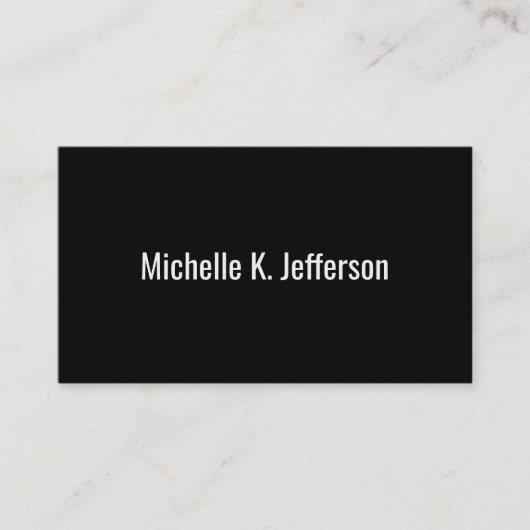 Carte De Visite Black | Or (Devant)