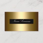 Carte De Visite Black or Abstrait design entreprise (Devant)