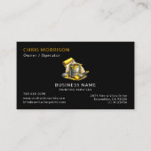 Carte De Visite Black Painter Services Professional (Devant)