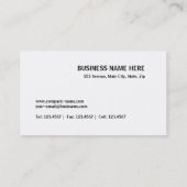 Carte De Visite Black Pro (Dos)