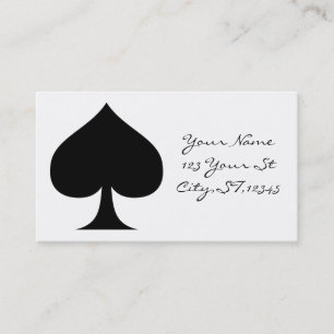 Carte De Visite Black Queen of Spades Black Thunder_Cove