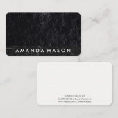 Carte De Visite Black Rock | Concepteur intérieur (Devant / Derrière)
