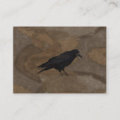 Carte De Visite Black Rook British Corvid et Rustic Arrière - plan (Dos)