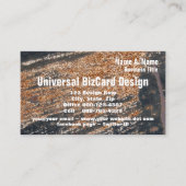 Carte De Visite Black Rusty Grunge Metal Occupation Spécialité (Devant)