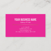 Carte De Visite Black Script & Gold (Dos)