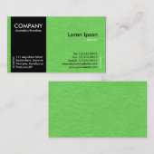 Carte De Visite Black SideBand - Braver la texture de papier vert (Devant / Derrière)