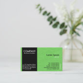 Carte De Visite Black SideBand - Braver la texture de papier vert (Debout devant)