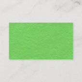 Carte De Visite Black SideBand - Braver la texture de papier vert (Dos)