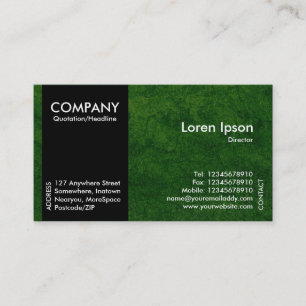 Carte De Visite Black SideBand - Green Planet Texture