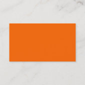 Carte De Visite Black SideBand - Orange (Dos)