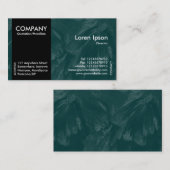 Carte De Visite Black SideBand - Pétale Vert foncé brossé Tex (Devant / Derrière)