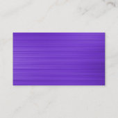 Carte De Visite Black SideBand - Tex brossé violet (Dos)