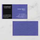 Carte De Visite Black SideBand - Texture de papier bleu (Devant / Derrière)