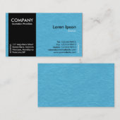 Carte De Visite Black SideBand - Texture de papier bleu clair (Devant / Derrière)