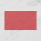 Carte De Visite Black SideBand - Texture de papier rouge (Dos)