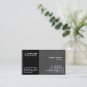 Carte De Visite Black SideBand - Texture de tissu gris (Debout devant)