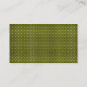 Carte De Visite Black SideBand - Texture de tissu jaune (Dos)