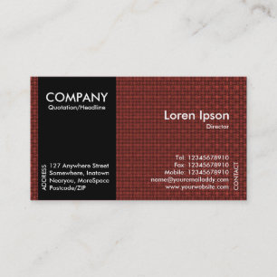 Carte De Visite Black SideBand - Texture de tissu rouge