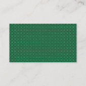 Carte De Visite Black SideBand - Texture de tissu vert (Dos)