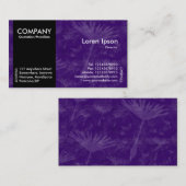 Carte De Visite Black SideBand - Violet Dandylion Shadow Tex (Devant / Derrière)