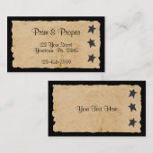 Carte de visite Black Star (Devant / Derrière)