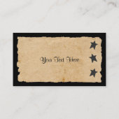 Carte de visite Black Star (Dos)