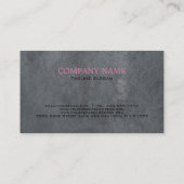 Carte De Visite Black Stars Grey Arrière - plan (Dos)