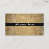 Carte De Visite Black Stripe on an elegant Parchment Design (Devant)