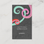 Carte de visite Black Swirls (Dos)