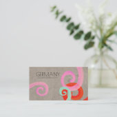 Carte de visite Black Swirls (Debout devant)