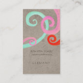 Carte de visite Black Swirls (Dos)