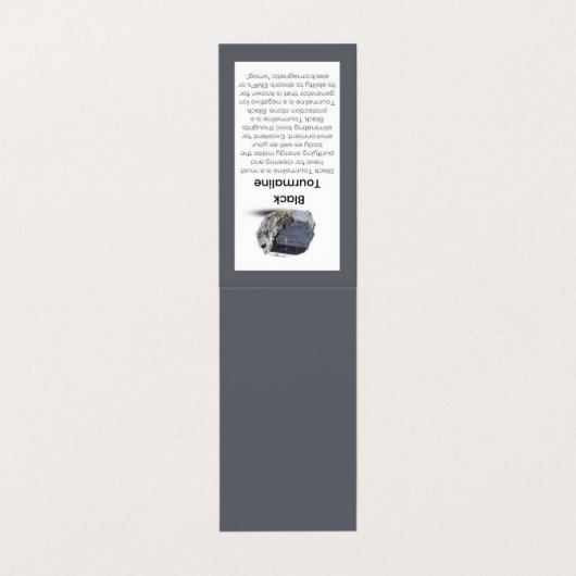 Carte De Visite Black Tourmaline Crystal Signification Bijoux Disp (Extérieur déplié)