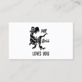 Carte De Visite Black Trex le Boss Dino (Devant)